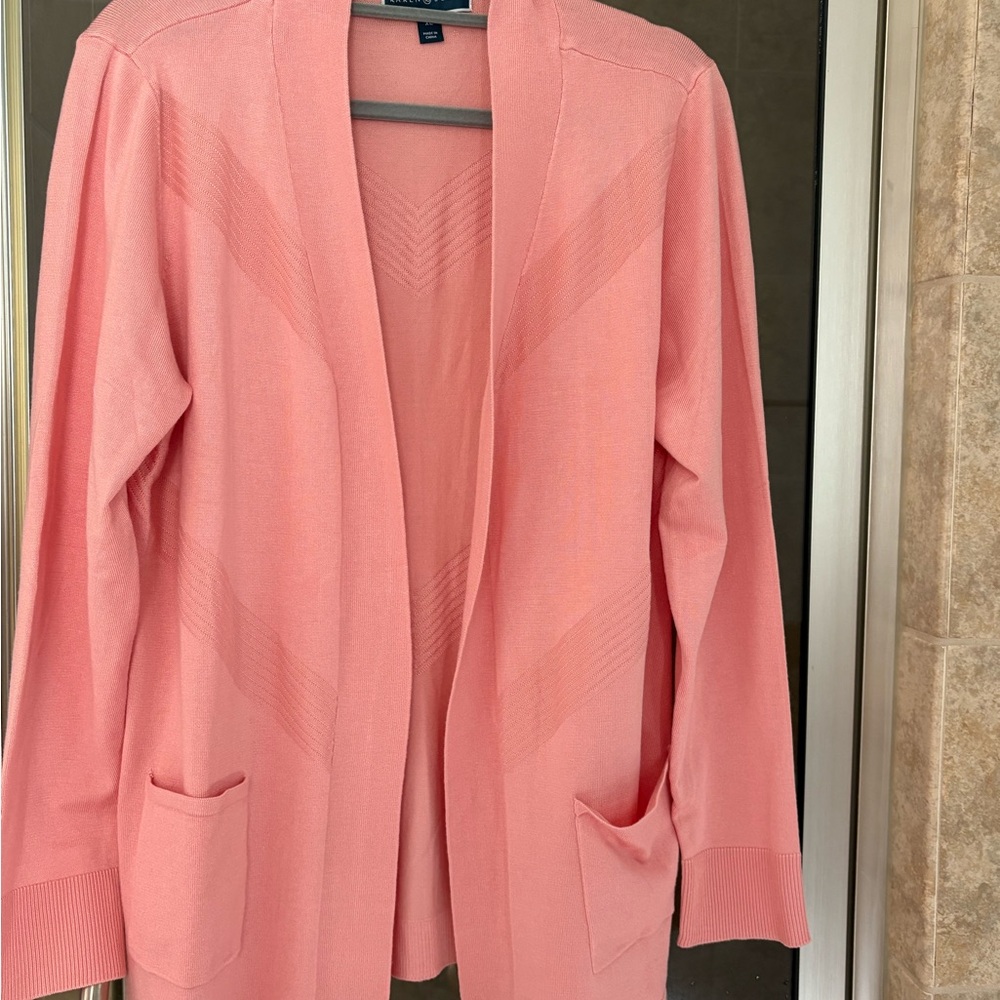 Karen Scott Coral Cardigan